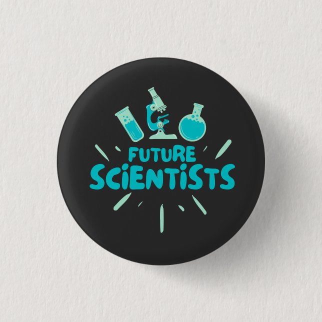 BADGE ROND 2,50 CM FUTURE SCIENTIST - LABLIFE  (Devant)