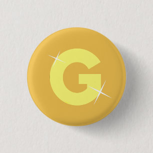 Badge Rond 2,50 Cm G pour l'or