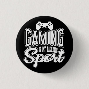 Badge Rond 2,50 Cm Gamer - Jouer Est Mon Sport Préféré