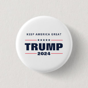 Badge Rond 2,50 Cm Garder l'Amérique grand Trump 2024