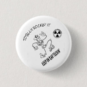 Badge Rond 2,50 Cm Gardez sur rad Techin