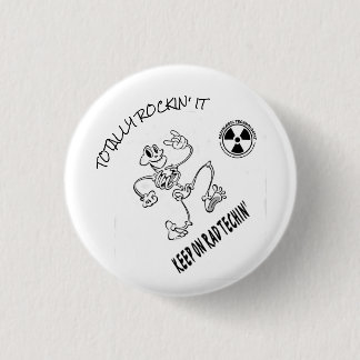 Badge Rond 2,50 Cm Gardez sur rad Techin