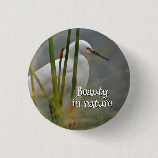 Badge Rond 2,50 Cm Garza blanca