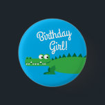 Badge Rond 2,50 Cm Gator Alligator Crocodile Kids 1st Birthday Party<br><div class="desc">This adorable mod colorful cute gator birthday party collection is perfect for a kids 1st birthday celebration! Customize the text to make them your own. The modern look and feel is the perfect way to celebrate your little one that loves crocodiles and alligators on their first birthday! Perfect for little...</div>