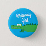 Badge Rond 2,50 Cm Gator Alligator Crocodile Kids 1st Birthday Party<br><div class="desc">This adorable mod colorful cute gator birthday party collection is perfect for a kids 1st birthday celebration! Customize the text to make them your own. The modern look and feel is the perfect way to celebrate your little one that loves crocodiles and alligators on their first birthday! Perfect for little...</div>