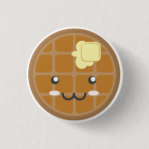 Badge Rond 2,50 Cm Gaufre de chocolat