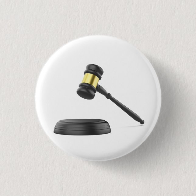 Badge Rond 2,50 Cm Gavel noir (Devant)