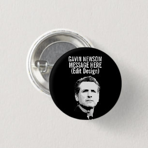 Badge Rond 2,50 Cm Gavin Newsom personnalisé