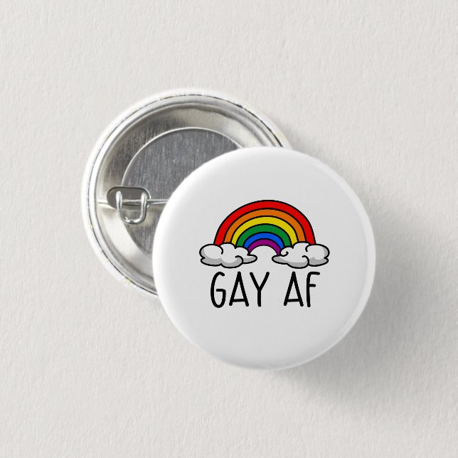 BADGE ROND 2,50 CM GAY AF (Devant & derrière)
