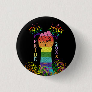 Badge Rond 2,50 Cm Gay LGBTQ Prière Mois Arc-en-ciel personnalisé