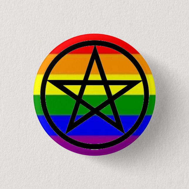 Badge Rond 2,50 Cm Gay Pagan (Devant)