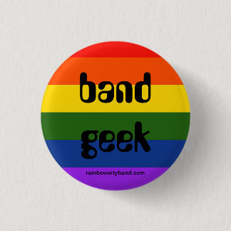 Badge Rond 2,50 Cm Geek de bande d'arc-en-ciel