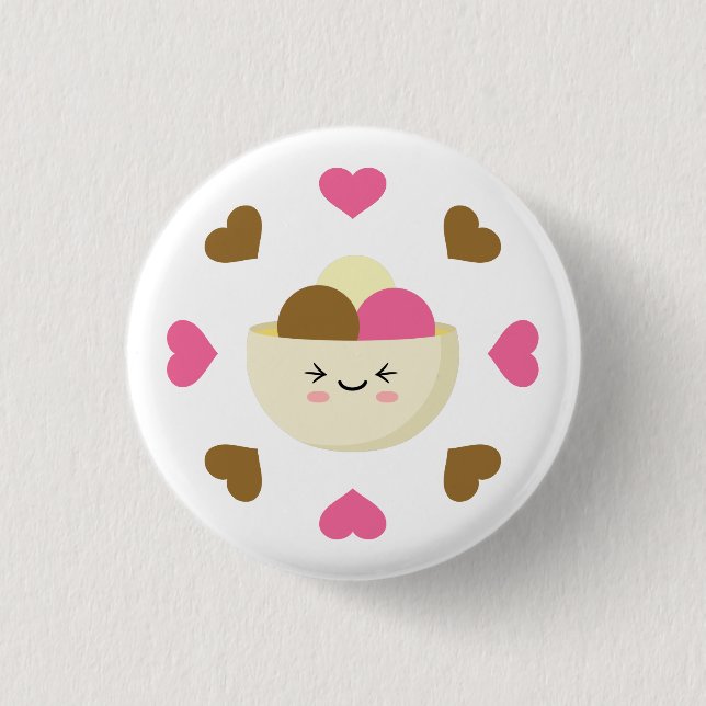 Badge Rond 2,50 Cm Gel du cerveau (Devant)