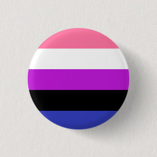 Badge Rond 2,50 Cm Genderfluid Flag
