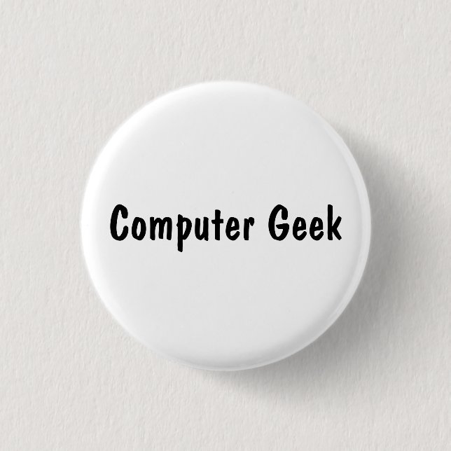 Badge Rond 2,50 Cm Génie de l'informatique (Devant)