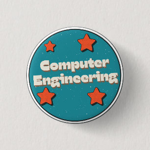 Badge Rond 2,50 Cm Génie informatique