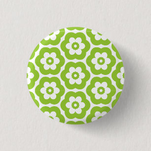 Badge Rond 2,50 Cm Géométrique 290514 (3) - Martian Green on White