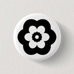 Badge Rond 2,50 Cm Géométrique 290514 (3) - Noir