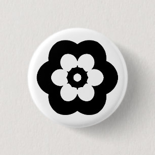 Badge Rond 2,50 Cm Géométrique 290514 (3) - Noir