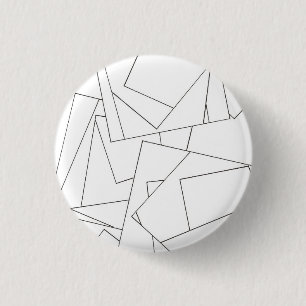 Badge Rond 2,50 Cm Géométrique noir et blanc