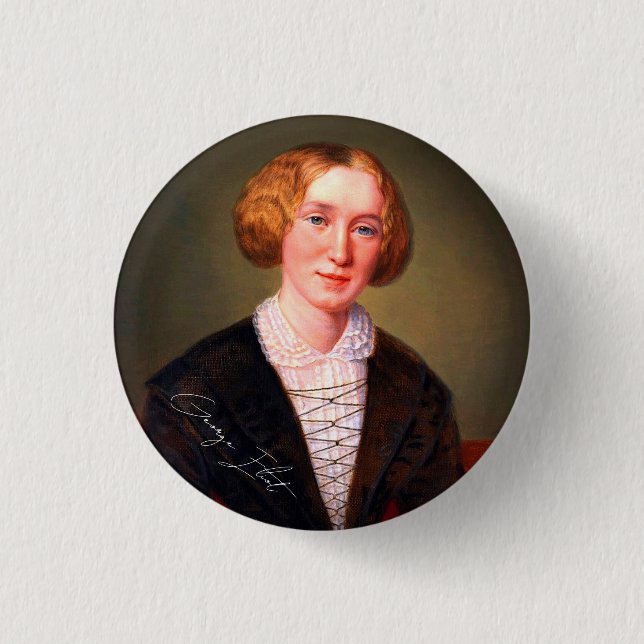 Badge Rond 2,50 Cm George Eliot (Devant)
