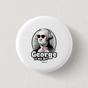 Badge Rond 2,50 Cm George est mon Bro