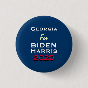 Badge Rond 2,50 Cm GÉORGIE : Campagne BIDEN HARRIS 2020