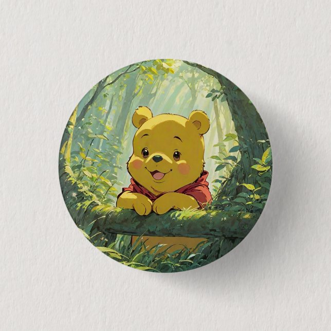 Badge Rond 2,50 Cm Ghibli Winnie l'Ooh 1 (Devant)