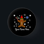 Badge Rond 2,50 Cm Gingerbread Man #2 Button<br><div class="desc">Gingerbread Man #2</div>