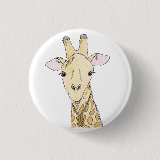 Badge Rond 2,50 Cm girafe