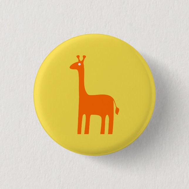 Badge Rond 2,50 Cm Giraffe (Devant)