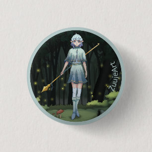 Badge Rond 2,50 Cm Girl, anime, caricature