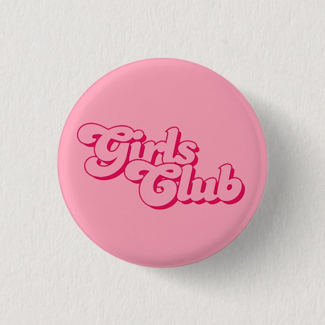 Badge Rond 2,50 Cm Girls Club (Devant)