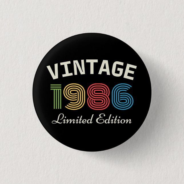 Badge Rond 2,50 Cm Glacière pour 40e anniversaire (Devant)