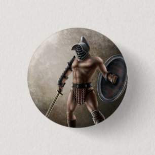 Badge Rond 2,50 Cm Gladiateur
