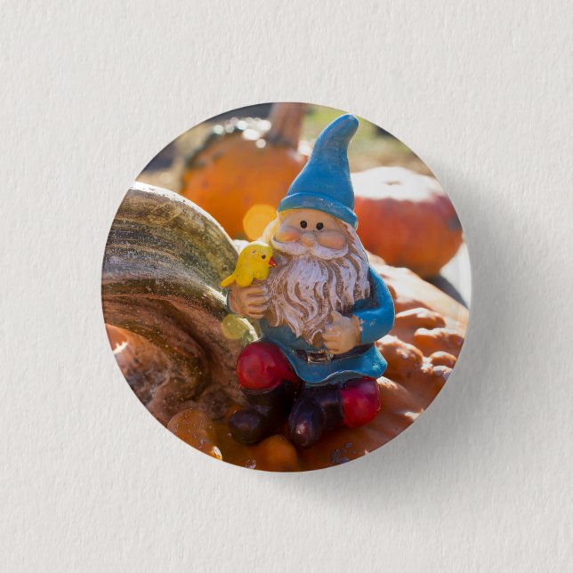 Badge Rond 2,50 Cm Gnome Stem (Devant)
