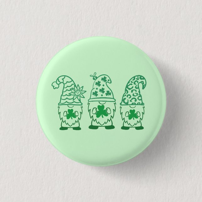 Badge Rond 2,50 Cm Gnomes de la Saint-Patrick-67845 (Devant)