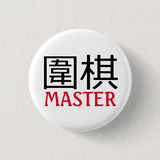 Badge Rond 2,50 Cm Go (jeu) Master (Devant)