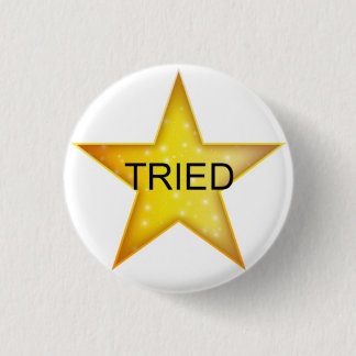 Badge Rond 2,50 Cm Gold Star adulte - Essayé