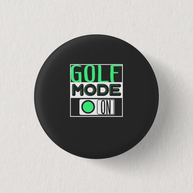 Badge Rond 2,50 Cm Golf (Devant)
