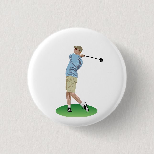 Badge Rond 2,50 Cm Golf Drive (Devant)