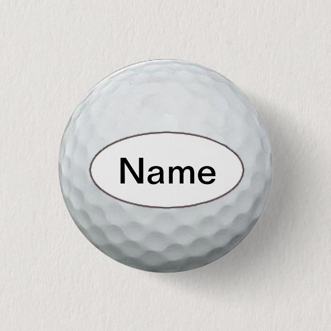 Badge Rond 2,50 Cm Golf with your name on it (Devant)
