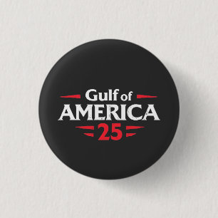 Badge Rond 2,50 Cm Golfe d'Amérique Patriotique Américain Drapeau USA