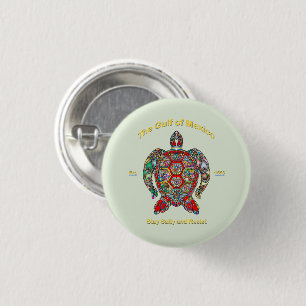 Badge Rond 2,50 Cm Golfe du Mexique