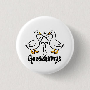 Badge Rond 2,50 Cm Goosebums Silly Goose Funny Meilleurs Amis