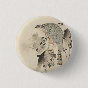 Badge Rond 2,50 Cm Goshawk asiatique - 1890