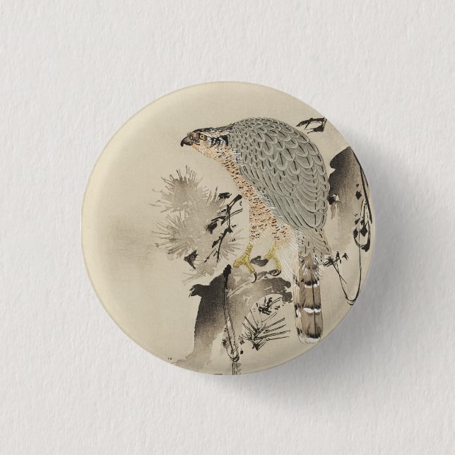 Badge Rond 2,50 Cm Goshawk asiatique - 1890 (Devant)