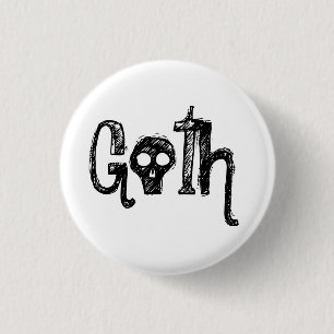 Badge Rond 2,50 Cm Goth