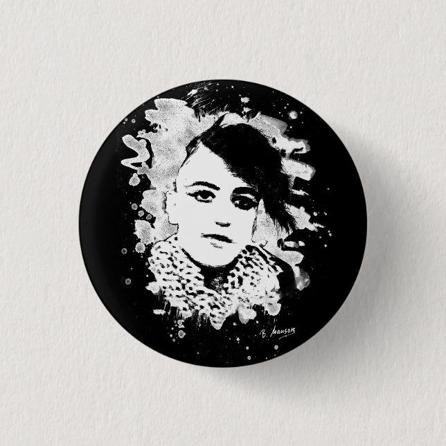 Badge Rond 2,50 Cm Goth Punk Girl (Devant)