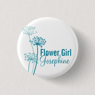 Badge Rond 2,50 Cm Goupille/bouton modernes de mariage de persil de